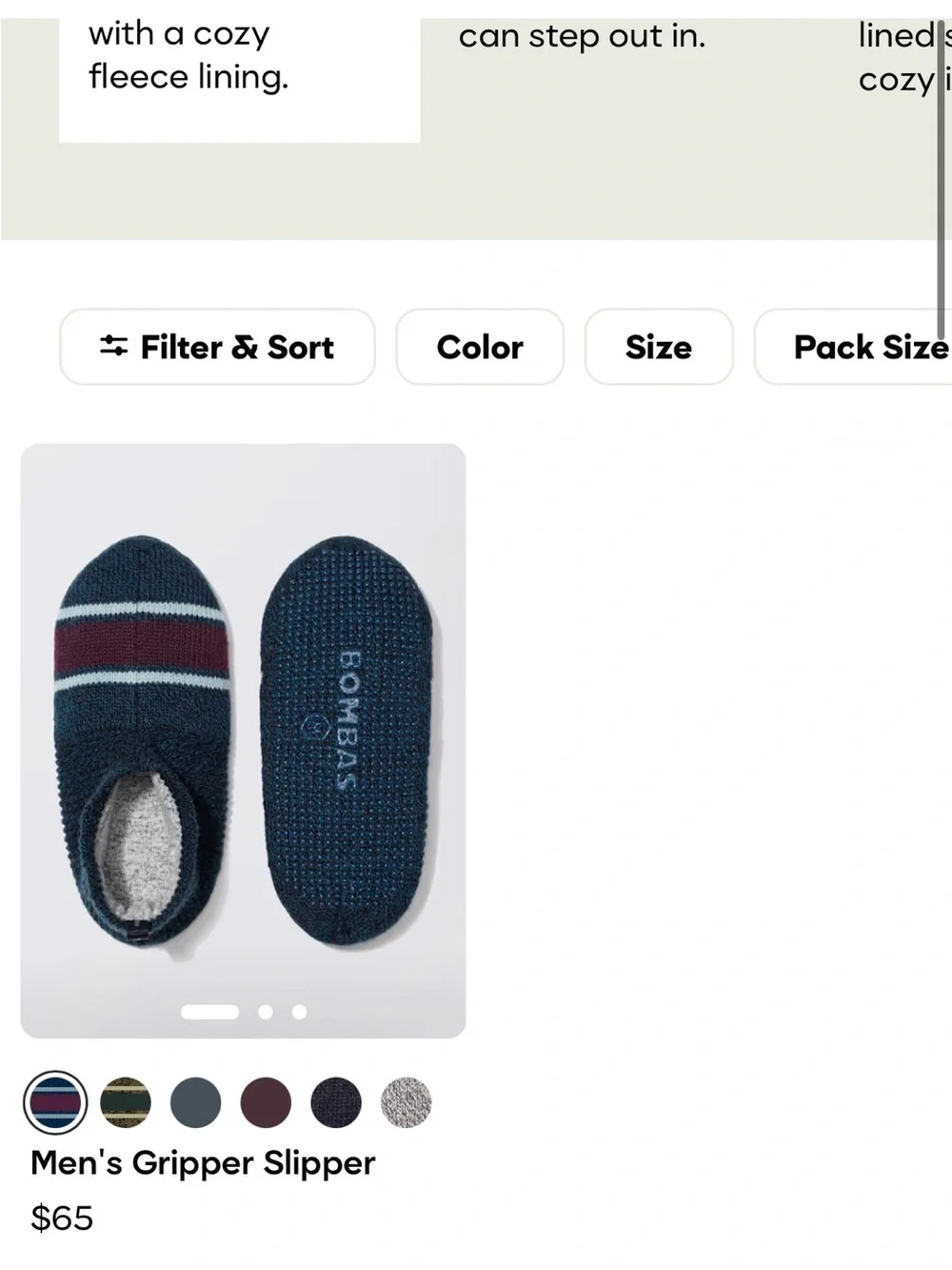 Bombas slippers large